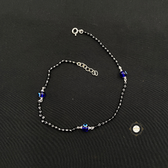 925 Sterling Silver Evil Eye Anklet