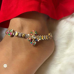 Sterling Silver Jashn Fusion Gulbahar Anklet