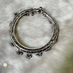 925 Sterling Silver Ghungroo Leg Kada (Piece)