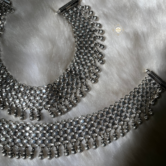 Sterling Silver Rawa Ghungroo Anklet