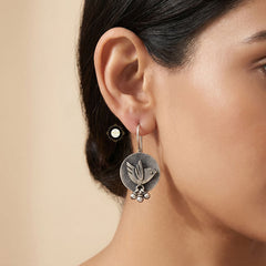Sterling Silver Parinde Ghungroo Earring