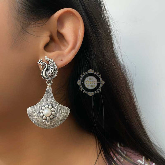 Sterling Silver Dilkash Peacock Bell Earring