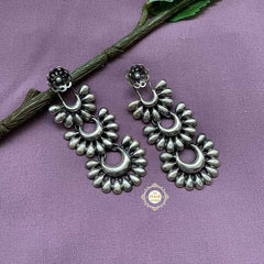 Crescent Moon Layered Earrings