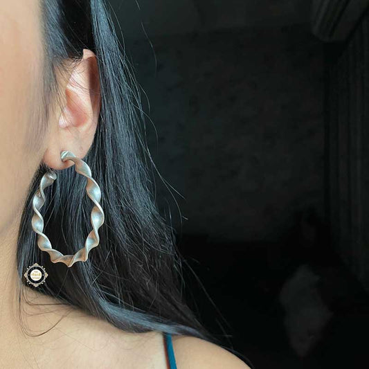 Hoop Earring With A Twist