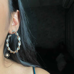 Hoop Earring With A Twist