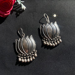 Lotus Hoop Earring