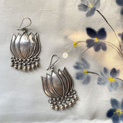 Lotus Hoop Earring