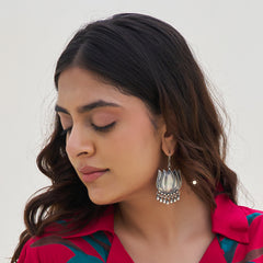 Lotus Hoop Earring