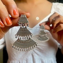 Sadabahar Three Layer Bell Earring