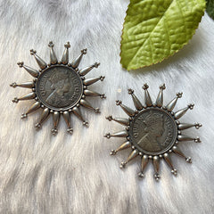 Spike Coin Earring