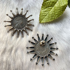 Spike Coin Earring