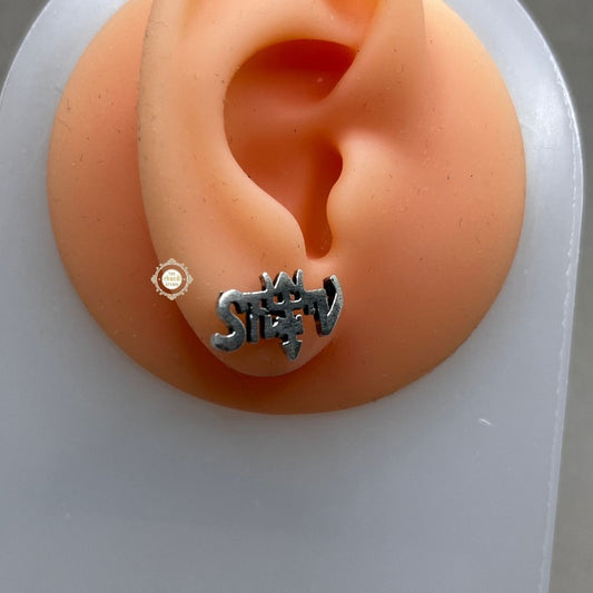Sterling Silver Shiv Earring