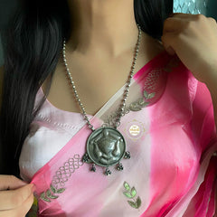 Hand Engraved Durga Necklace