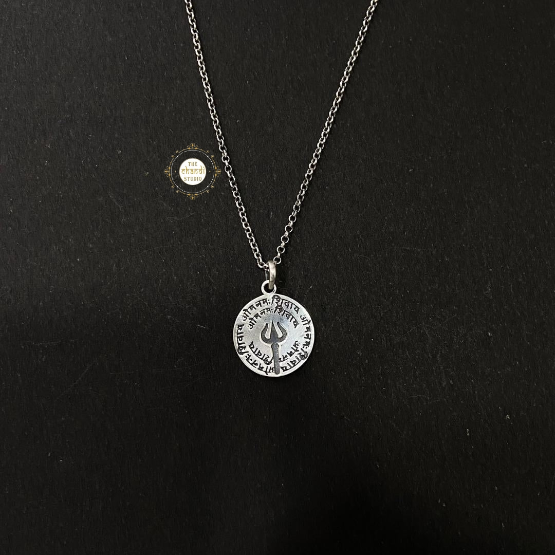 Sterling Silver Shiva Necklace (Unisex)