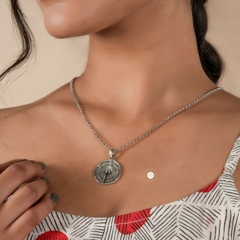 Sterling Silver Shiva Necklace (Unisex)