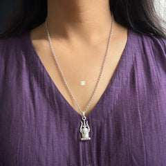 Sterling Silver Shiva Necklace (Unisex)