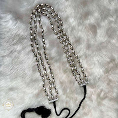 925 Sterling Silver Sadabhar Dholki Bead Thread Necklace