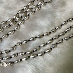 925 Sterling Silver Sadabhar Dholki Bead Thread Necklace