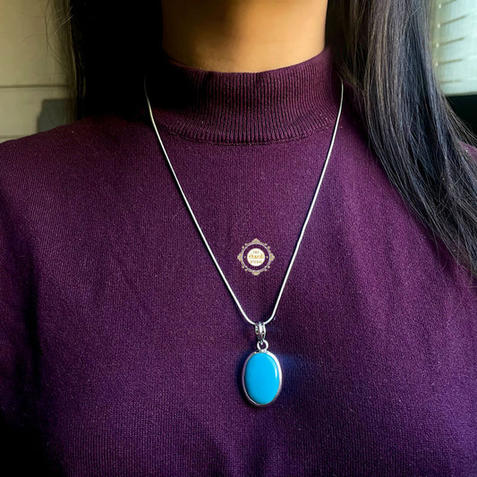 Classic Turquoise Stone Pendant