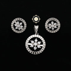 Sparkling Treasure Pendant Earring Set