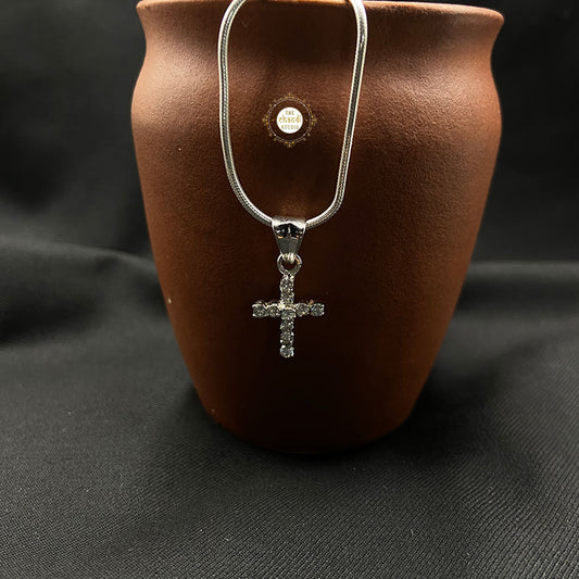 Minimal Cross Pendant