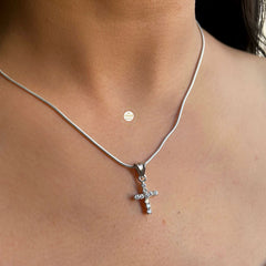 Minimal Cross Pendant