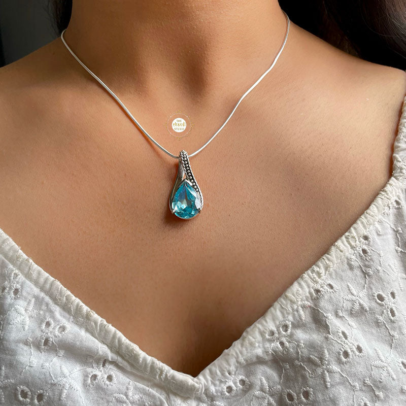 Blue Topaz Pendant