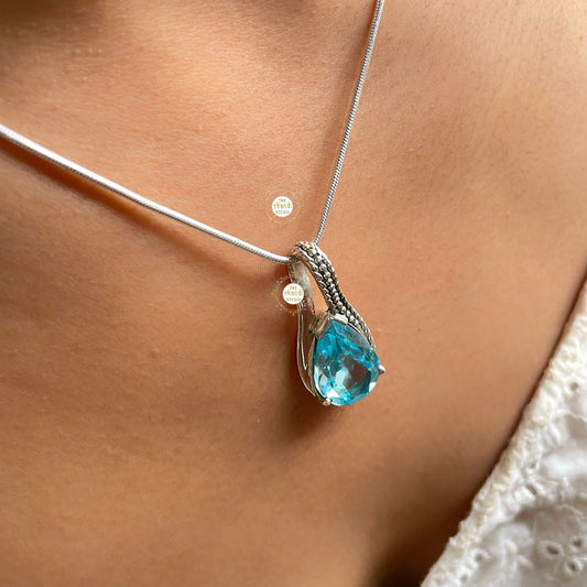 Blue Topaz Pendant