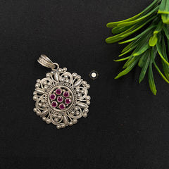 Blooming Floral Stone Pendant