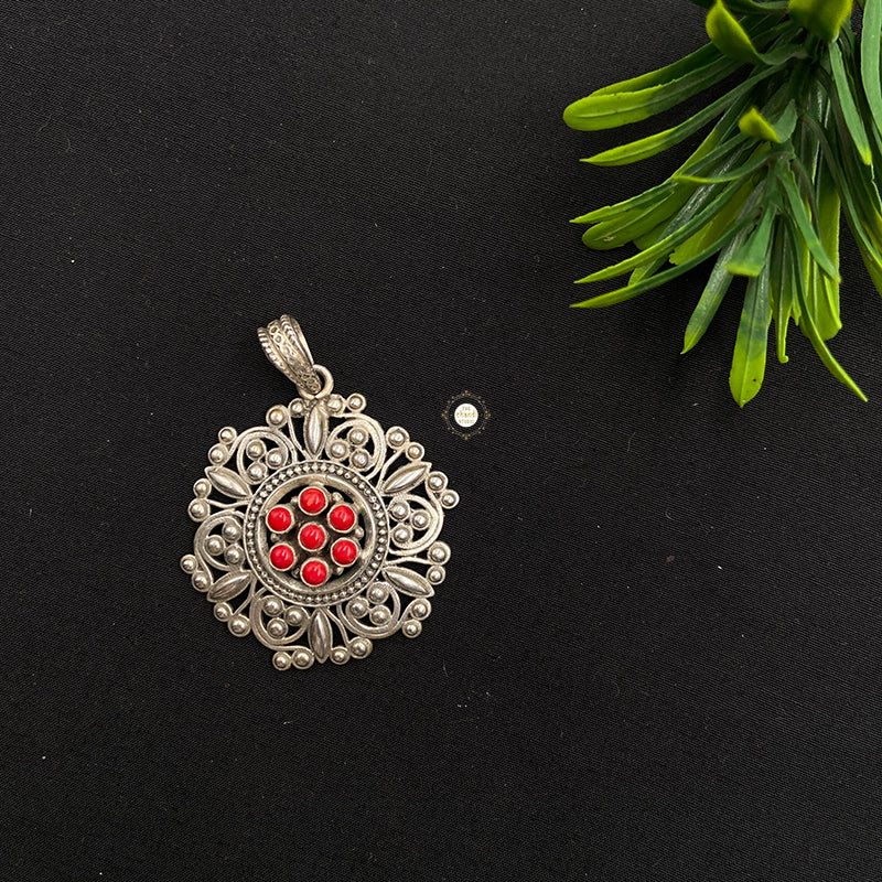 Blooming Floral Stone Pendant