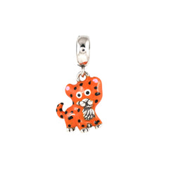 Sterling Silver Sparkling Silver Mini Roar Pendant