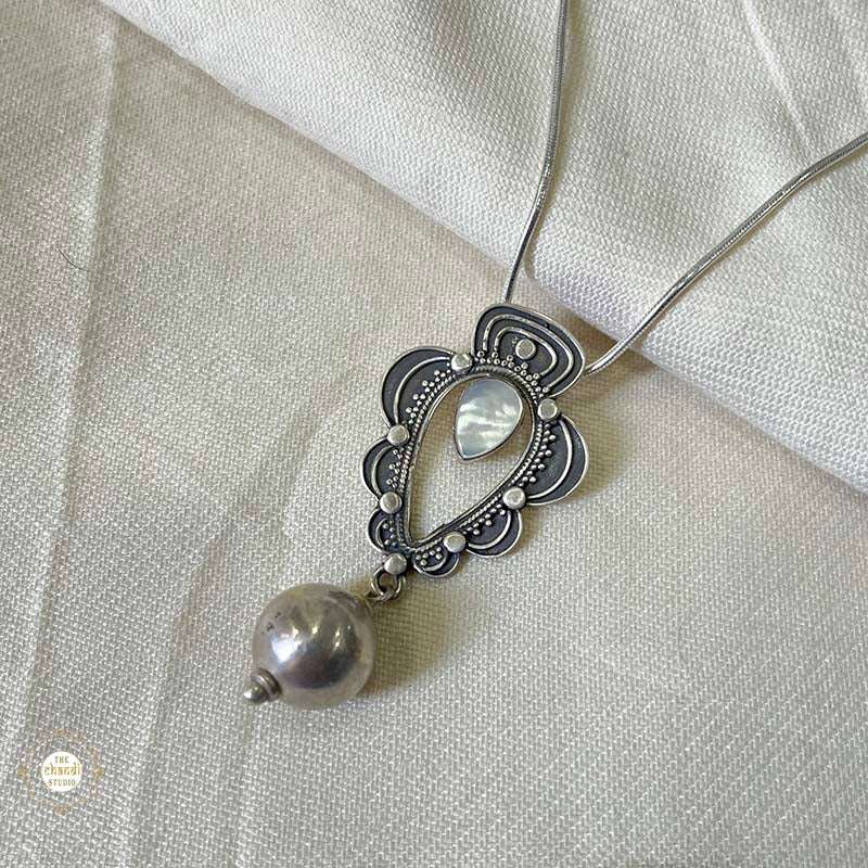 Nazaakat Stone Ball Drop Pendant