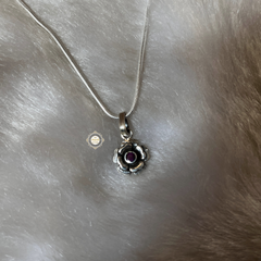 Sterling Silver Flower Pendant