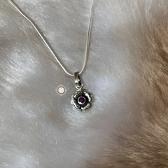 Sterling Silver Flower Pendant