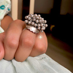 Ball Bunch Umbrella Statement Ring