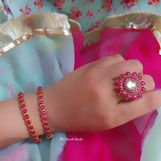 Shahi Kundan Ring