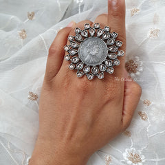 Queen Victoria Swarovski Cocktail Ring