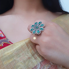 Flower Stone Ring