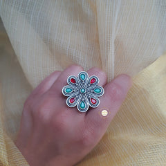 Flower Stone Ring