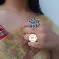 Flower Stone Ring