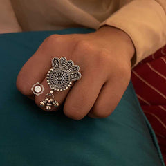 Utsav Ghungroo Quirky Rawa Ring