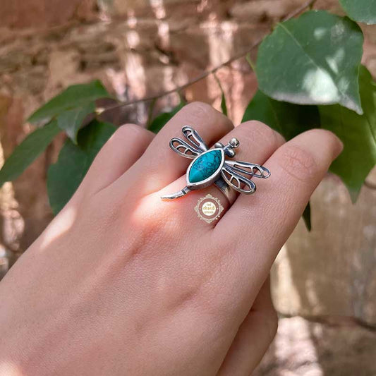 Night Sky Calm Dragonfly Ring