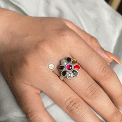 Timeless Kundan Navratna Ring