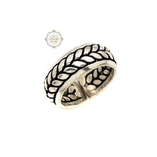 Unisex Twisted Rope Band Ring