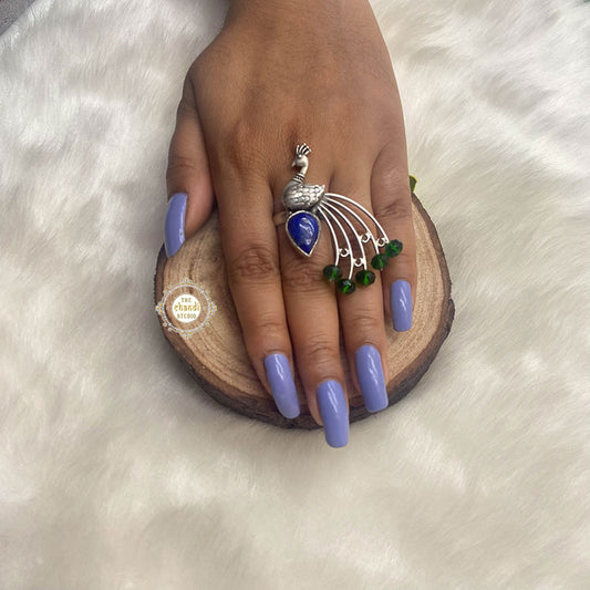 Majestic Peacock Ring