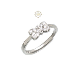 Sparkling Treasure Bow Ring