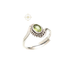 Peridot Semi Precious Stone Ring