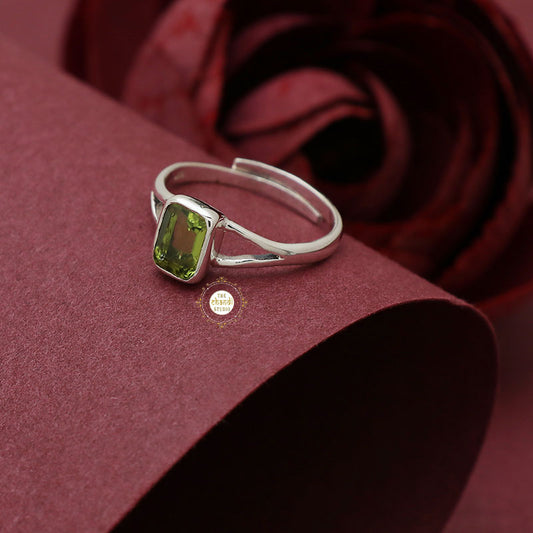 Peridot Semi Precious Stone Ring