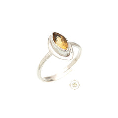 Citrine Semi Precious Stone Ring