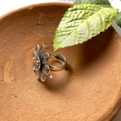 Filigree Paradise Floral Ring (Small)